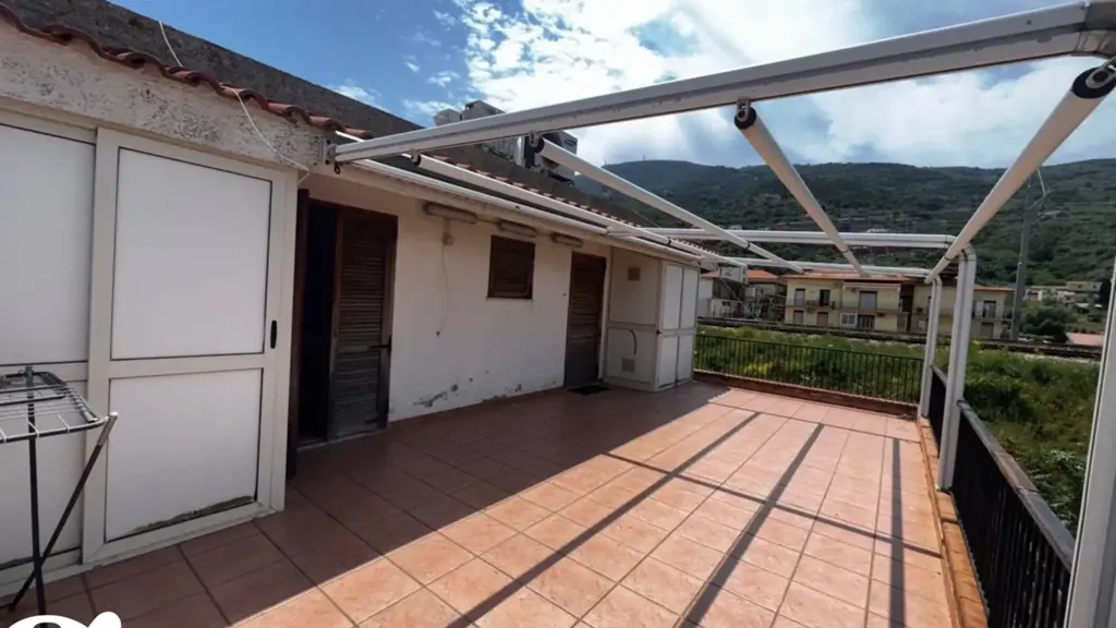 Terrace - Apartment with Sea View in Gioiosa Marea