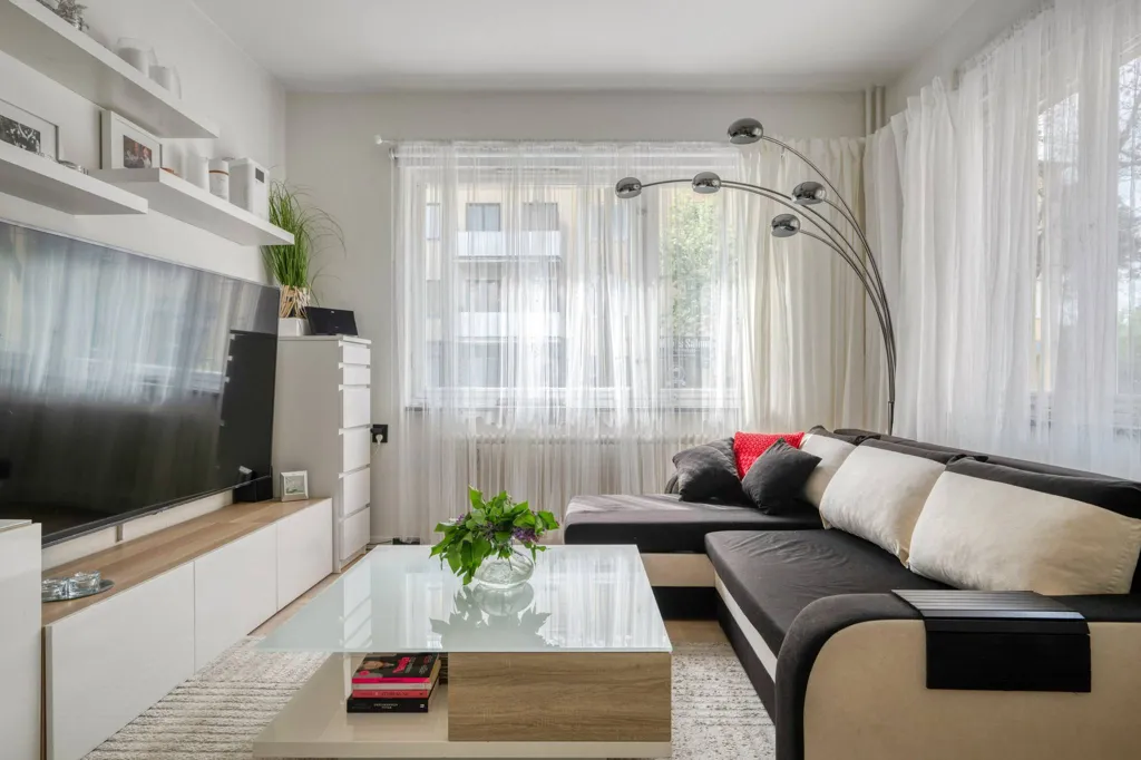 Living Room - Apartment with Parking in Södertälje