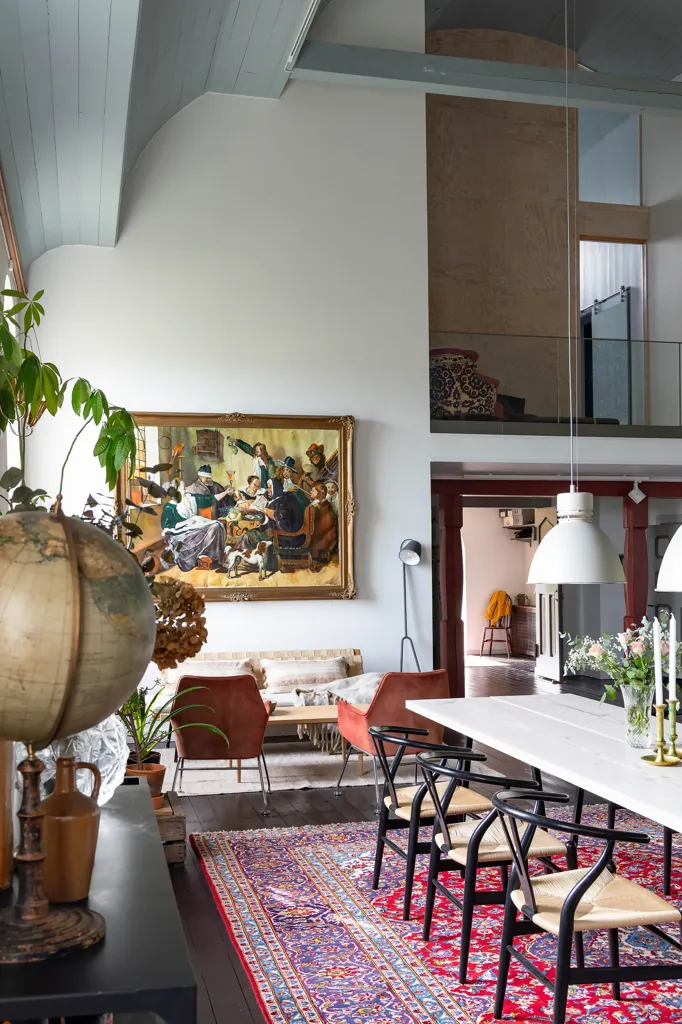 Dining Room - Historic Villa with River View in Norrmannebo
