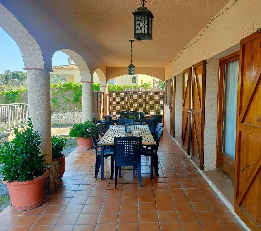 Terrasse - Chalet with Pool and Terrace in Sils