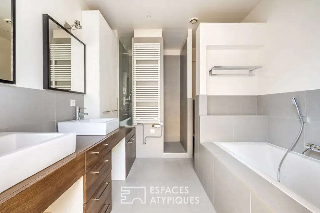 Salles de bain - Loft en Duplex avec Verrière à Saint-Ouen