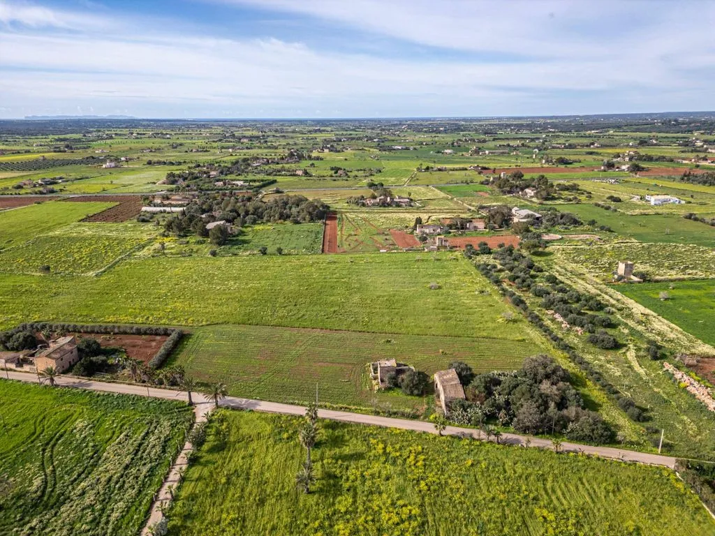 Aerial - Rustic Plot with Traditional Buildings in Campos