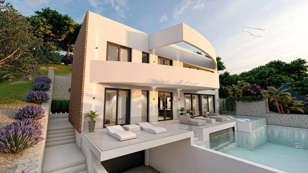Piscine - Luxury Villa with Sea View in Altea