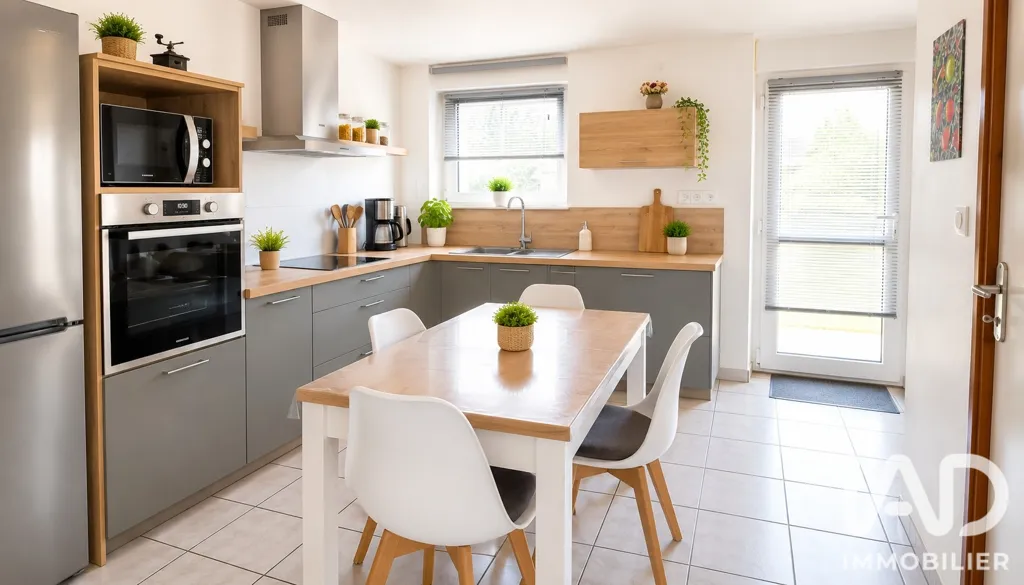 Köök - Charming Apartment with Garden in Kervignac