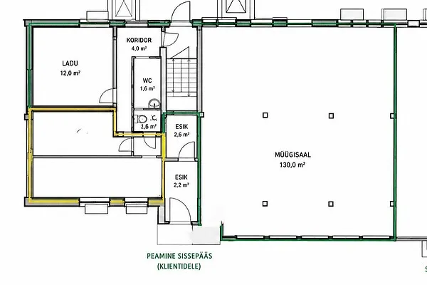 Floor Plan - Commercial property in Jõhvi vald