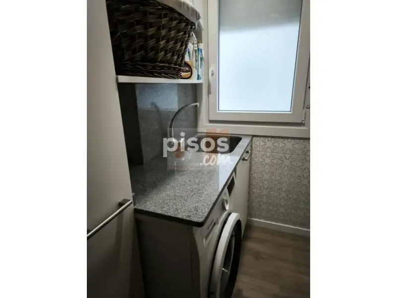 Pesuköök - Spacious Flat with Balcony in Moaña