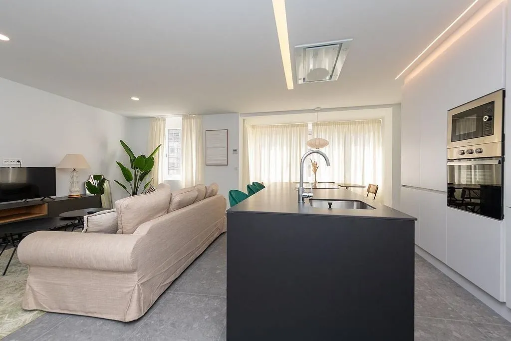 Köök - Contemporary Flat with South View in Ensanche