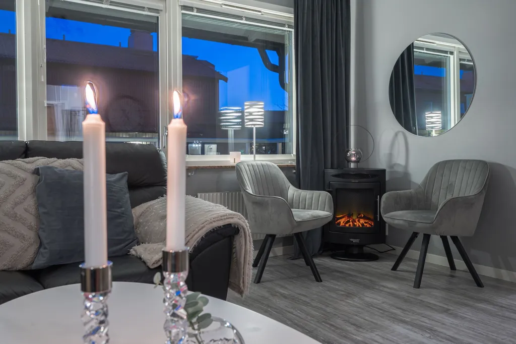 Soggiorno - Modern Flat with Balcony in Vindfället