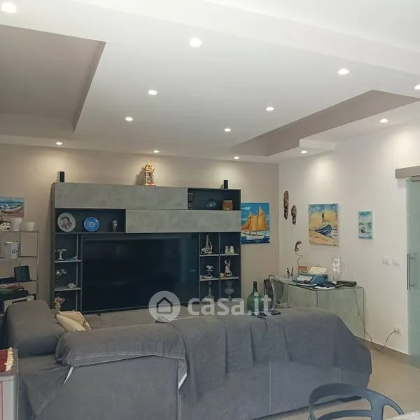 Living Room - Modern Apartment with Terrace in Sciacca