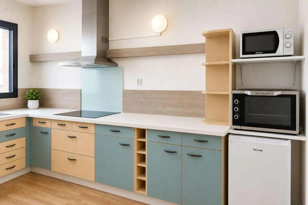 Köök - Spacious 6-Piece Apartment with Terrace in Orthez Centre