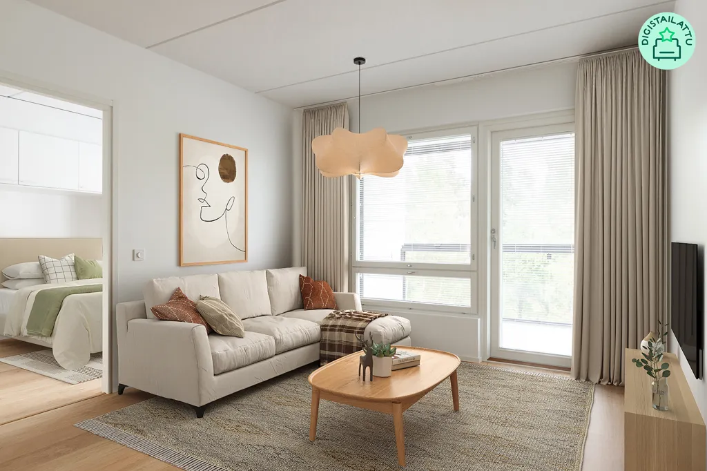 Séjour - Apartment with Sea View in Jyväskylä