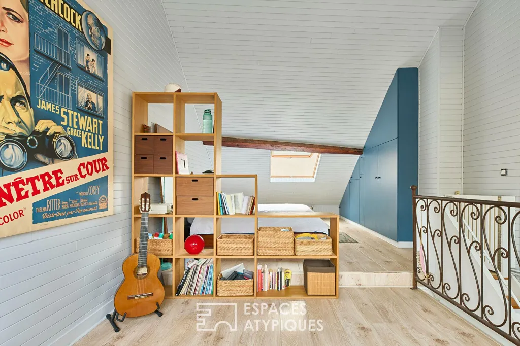 Chambres - Triplex Lumineux en Dernier Étage à Paris