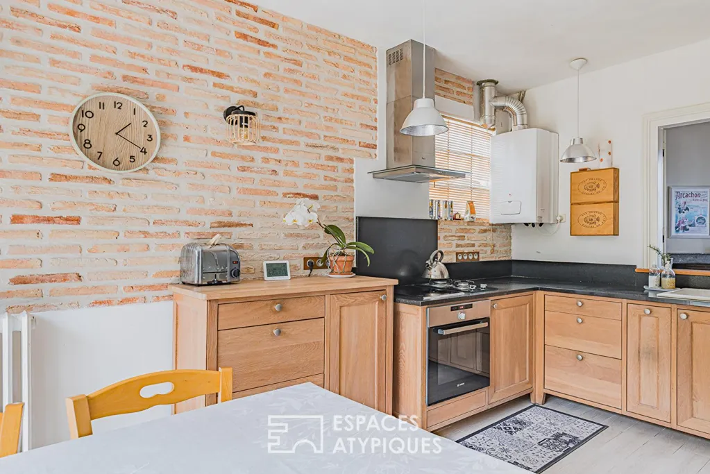 Cucina - 19th-Century Character House in Arcachon