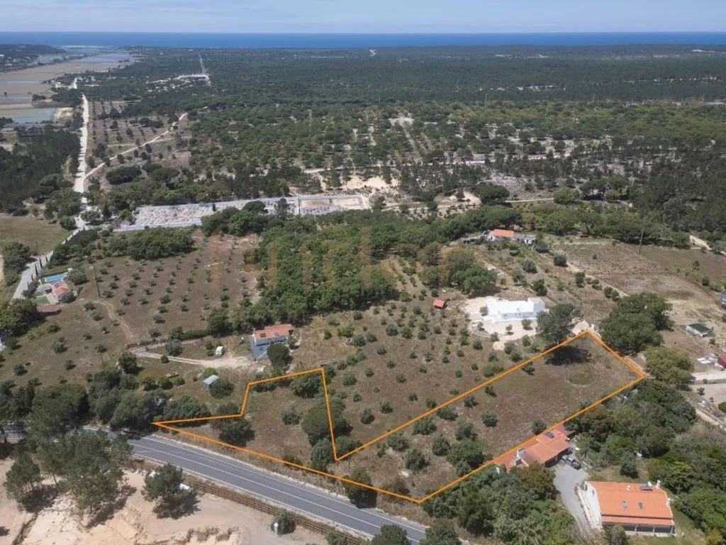 Vue aérienne - Development Land with Approved PIP in Melides