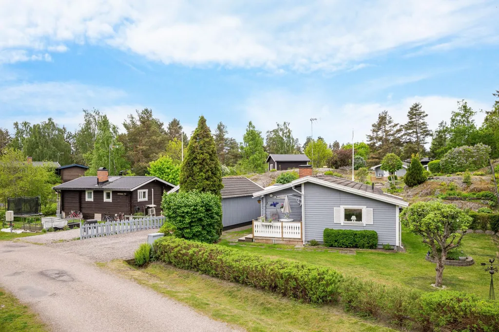 Õhuvaade - Cottage with Garden and Sea View in Uttervik