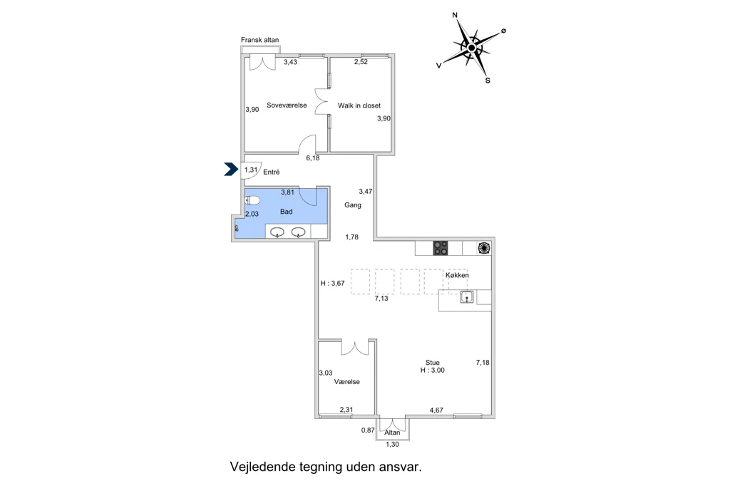 Plaan - Furnished Apartment with Rooftop Terrace in Copenhagen