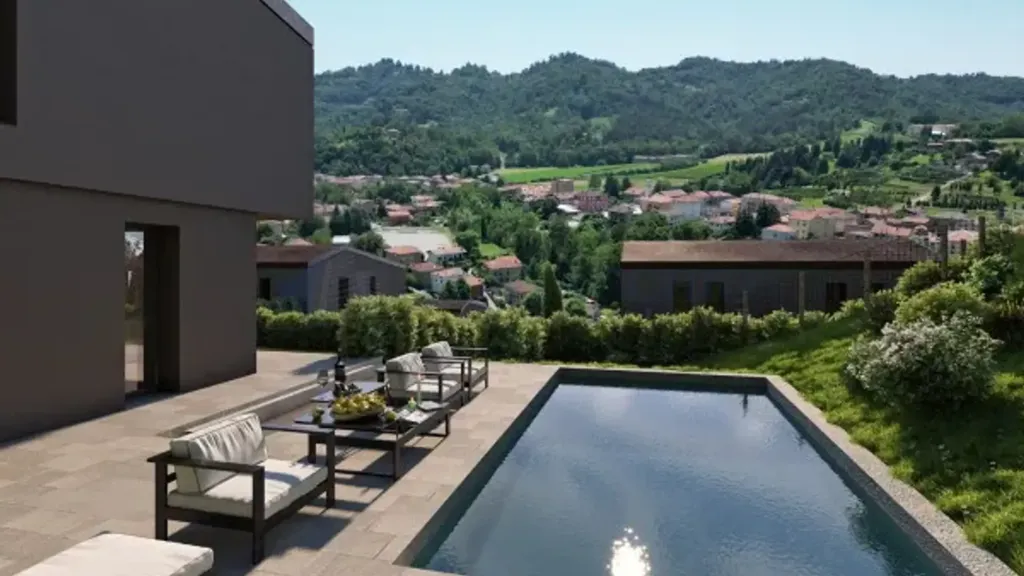 Piscine - Villa with Sea View in Ponteranica