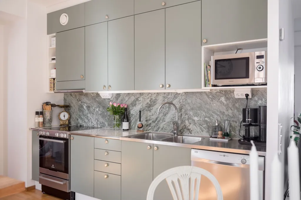 Köök - Apartment with 23 m² Terrace in Enköping