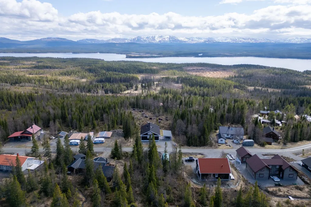 Vue aérienne - Sloping Plot with Fjäll View in Ottsjö