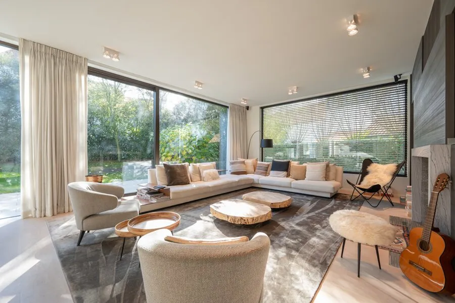 Séjour - Villa avec Terrasse et Vue Jardin près de l'Oude Molen