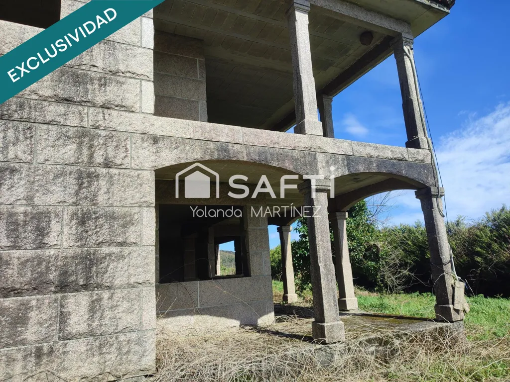 Exterior - Unfinished House with Balcony near Santa Comba