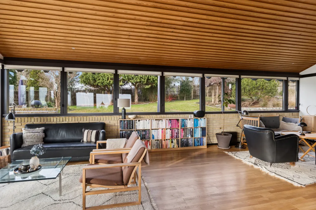 Living Room - Architectural Villa with Unique View in Gl. Holte