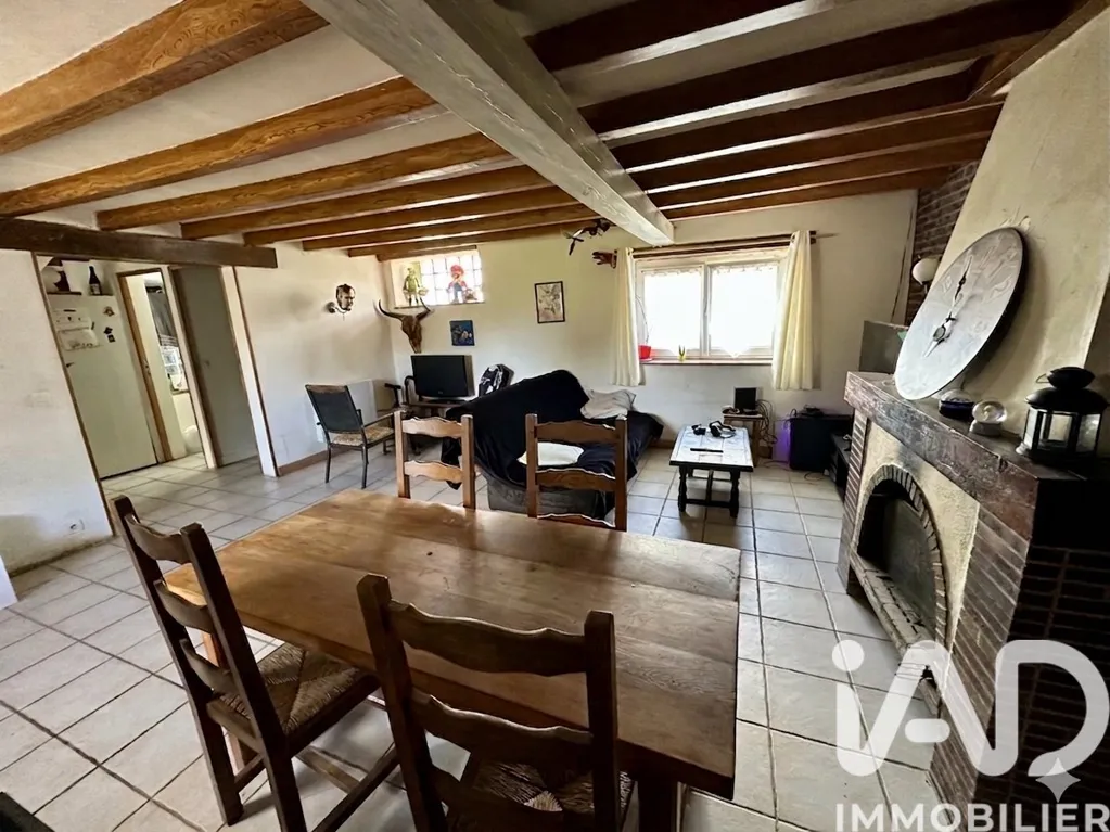 Söögituba - Charming House with Stone Fireplace in Billancelles