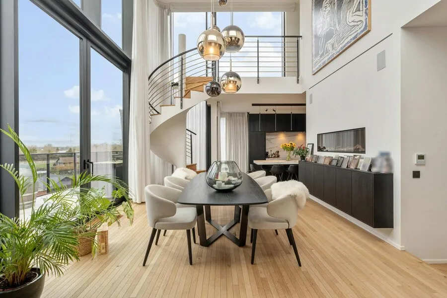 Sala da pranzo - Luxury Penthouse with Terraces in Hasselt