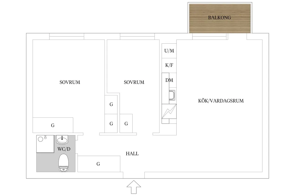 Plan - Modern Apartment with Balcony in Western Location