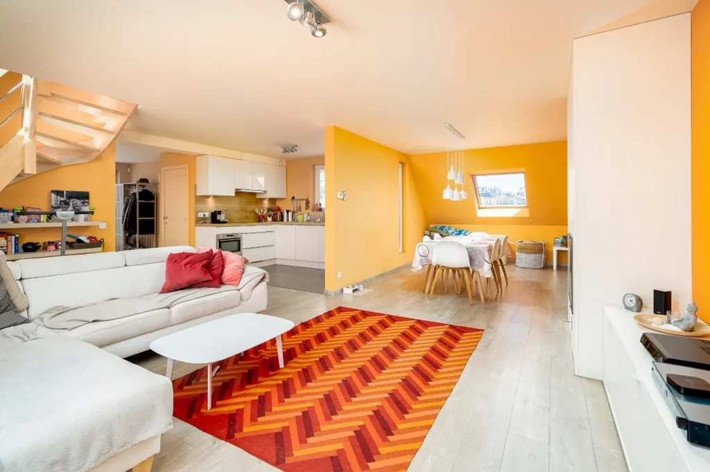 Living Room - Penthouse with Terrace in Blankenberge