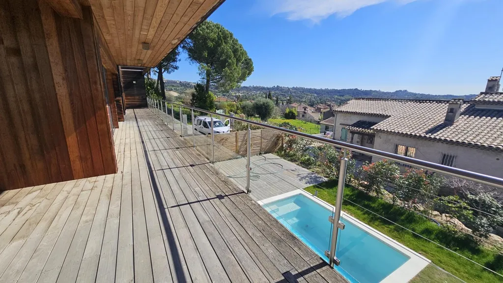 Balcony - Contemporary House with Hill Views in La Colle-sur-Loup