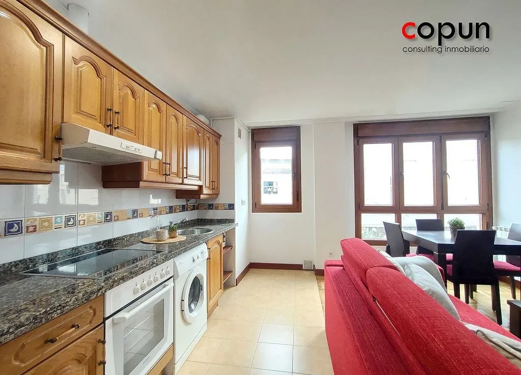 Cuisine - Apartment with South Orientation near Luanco Beach