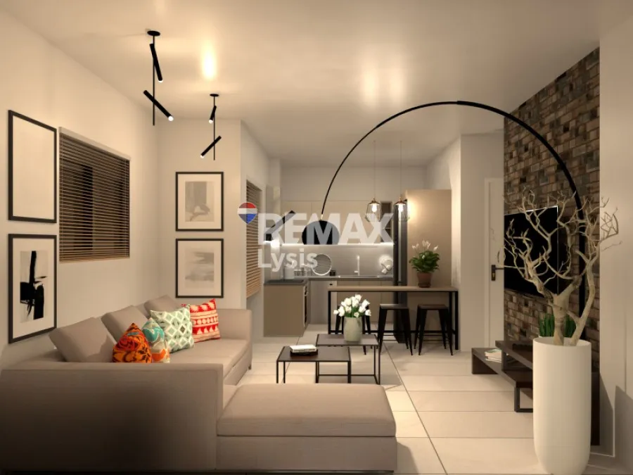 Séjour - Apartment with City View in Kallithea