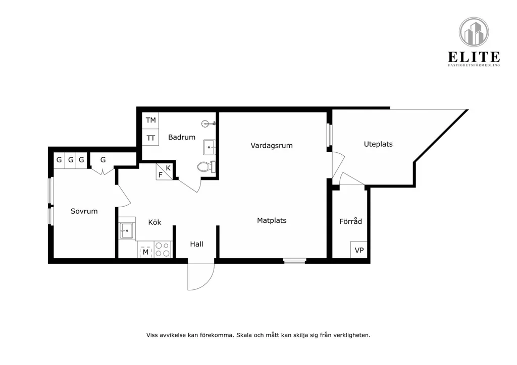Plan - Apartment with Private Terrace in Malmö