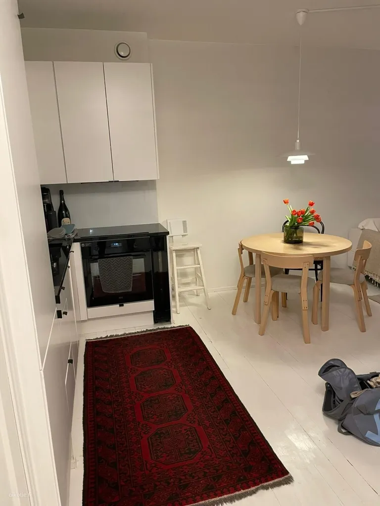 Cuisine - Bright Two-Bedroom Flat with Balcony in Meilahti