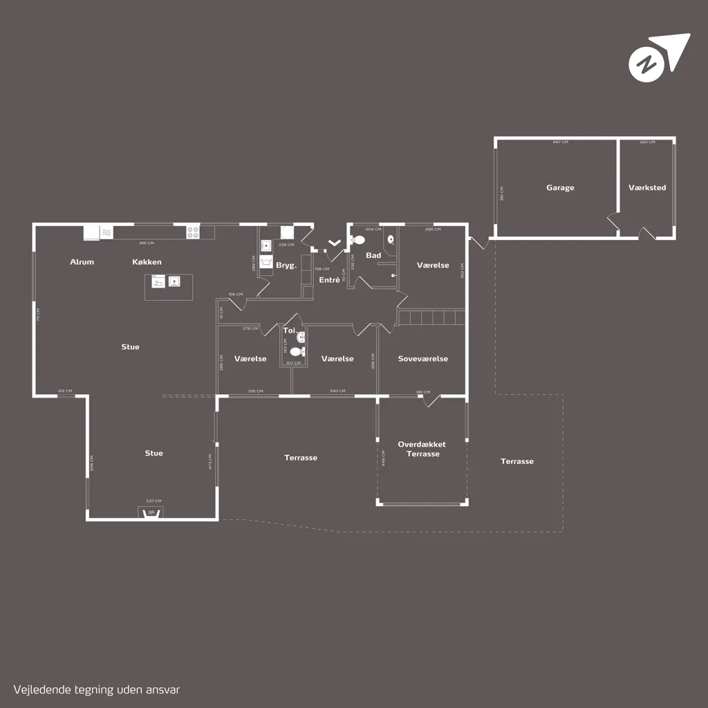 Plan - Spacious Villa with Terrace in Fredericia