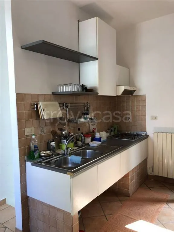 Köök - Semi-Independent Apartment with Sea View in Spotorno