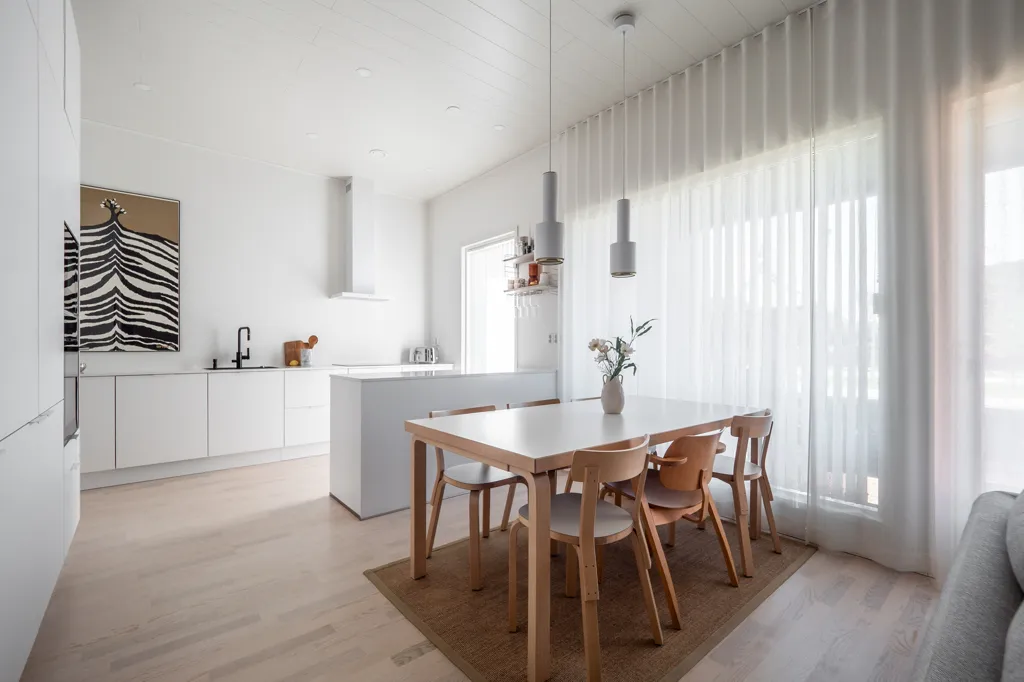 Söögituba - Modern Flat with Terrace in Hiukkavaara, Oulu