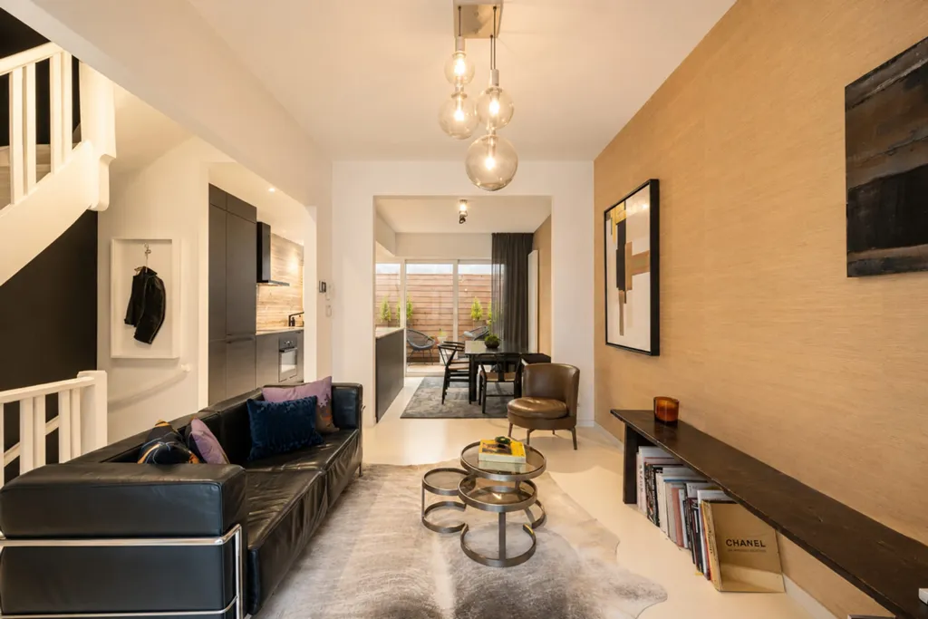 Séjour - Duplex Contemporain avec Garage à Anvers