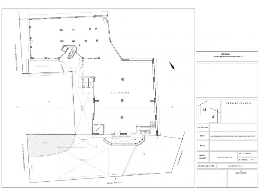 Plan - Commercial Space with Expansion Potential in Ano Liosia