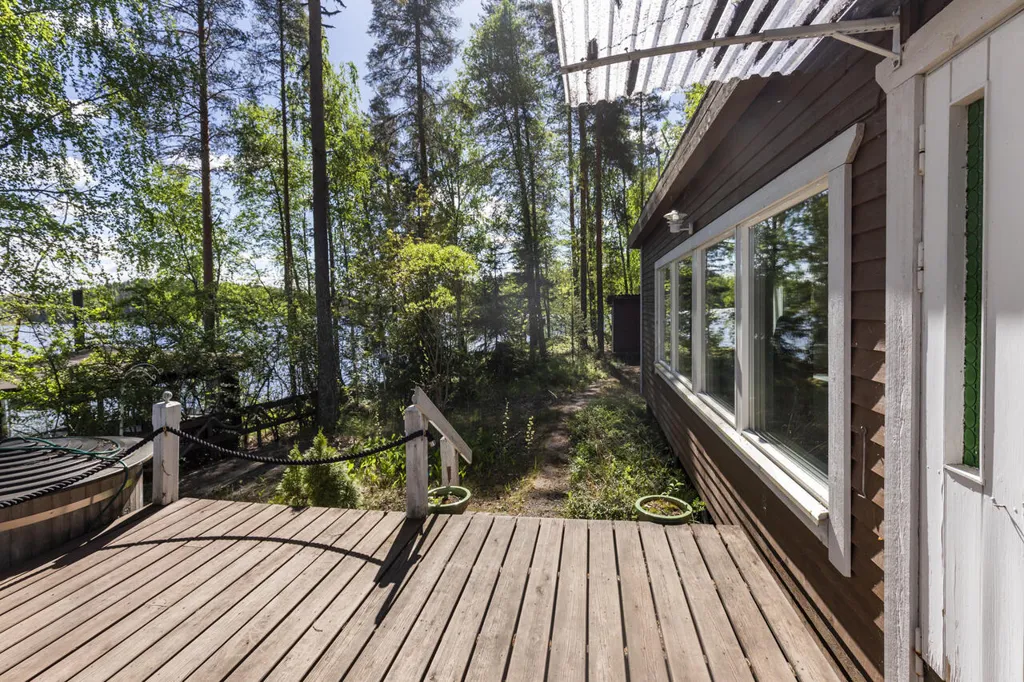 Terrasse - Cottage with Private Lakefront in Iso-Ruokopuoli