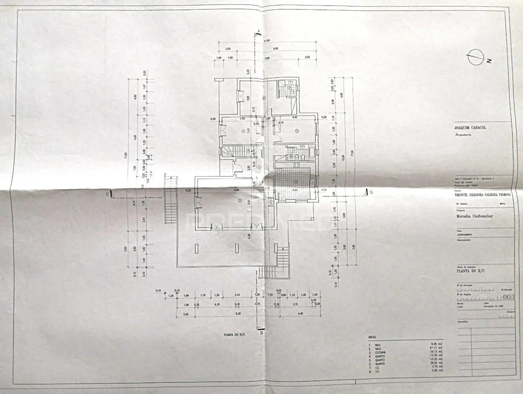 Plan - Rustic Land with Approved Project in Mafra
