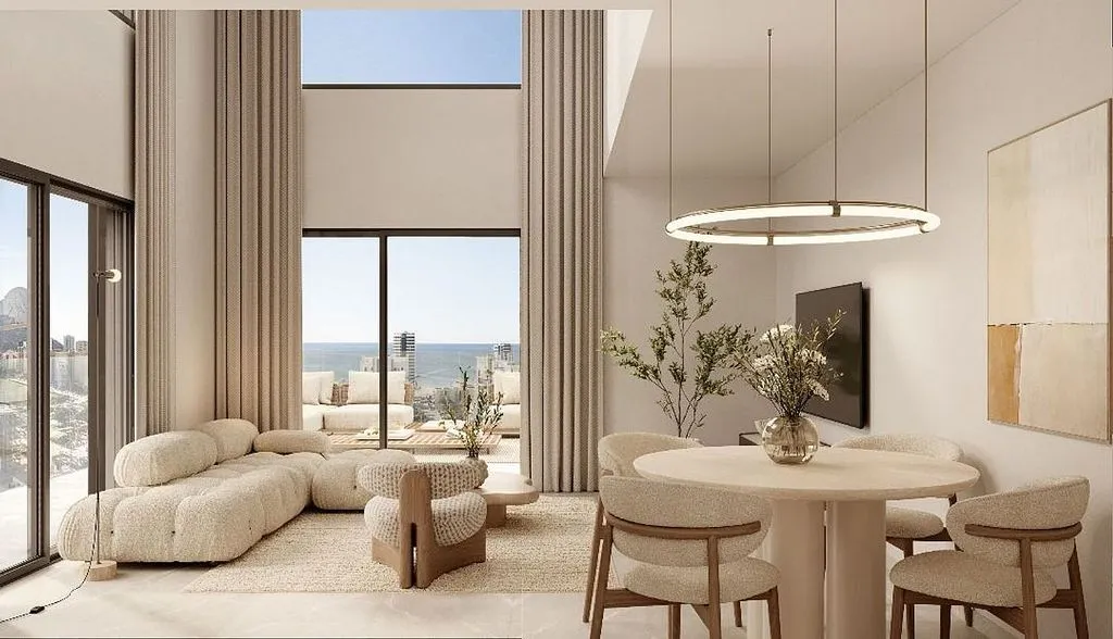 Séjour - Apartment with Sea View and Pool in Calpe