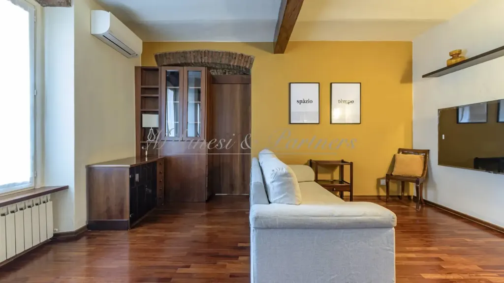 Séjour - Bilocale with Balcony in Bergamo