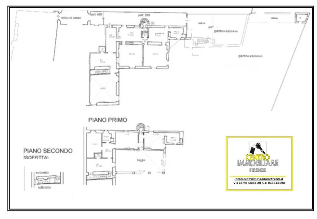 Plan - Historic Villa with Panoramic View in Fiesole