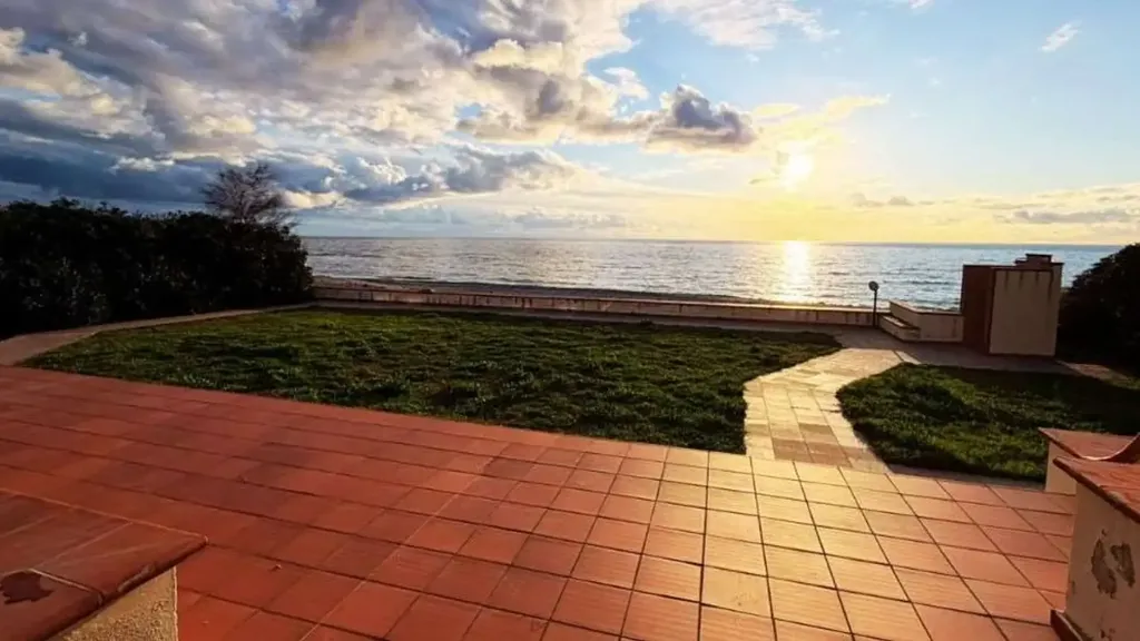 Terrasse - Villa with Sea View in Belvedere Marittimo
