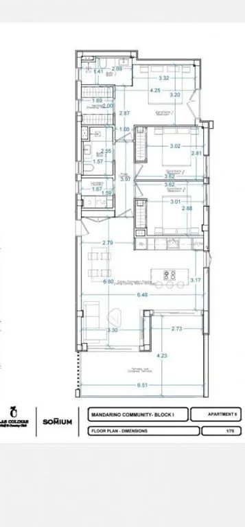Plan - Modern Apartment with Terrace in Golf Resort