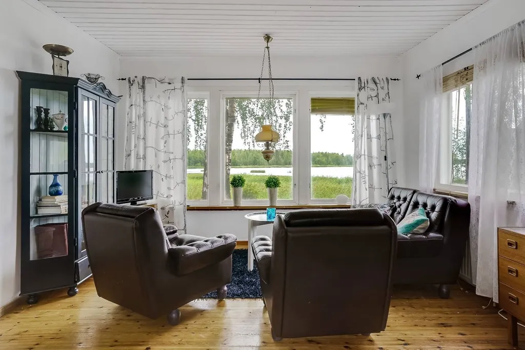 Séjour - Cottage with Sea View in Rosvik