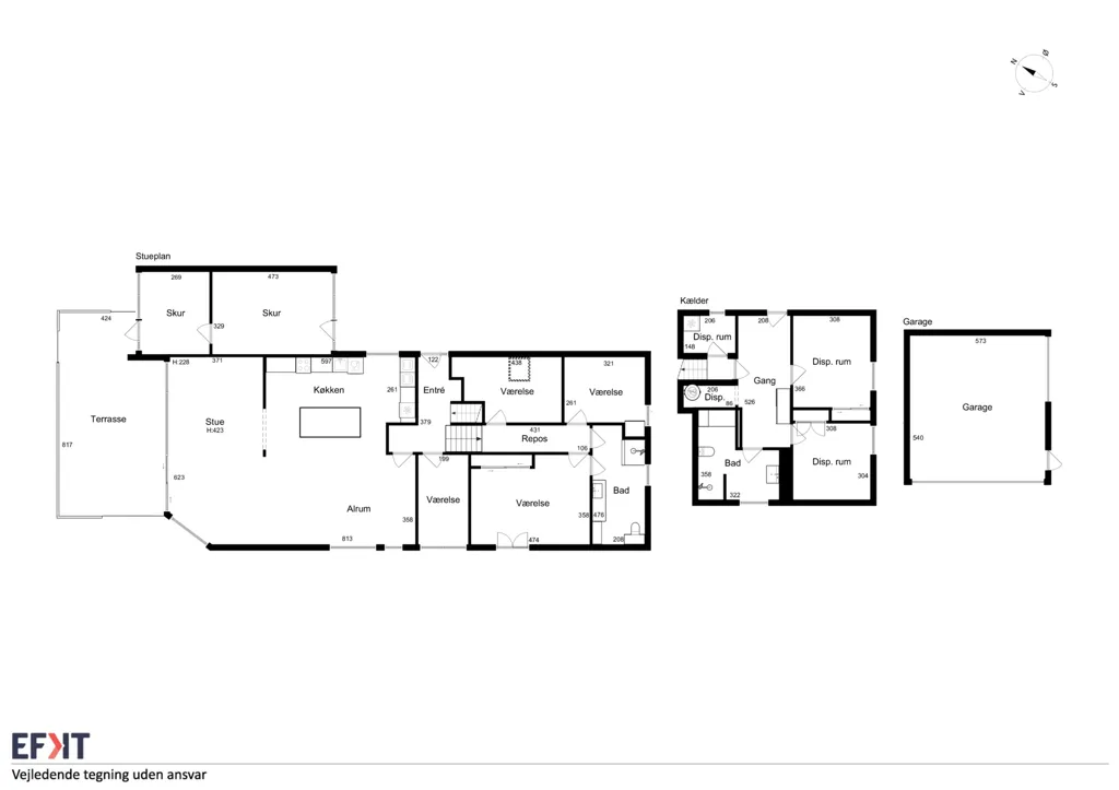 Plaan - Villa with Garden to Haderslev Dam