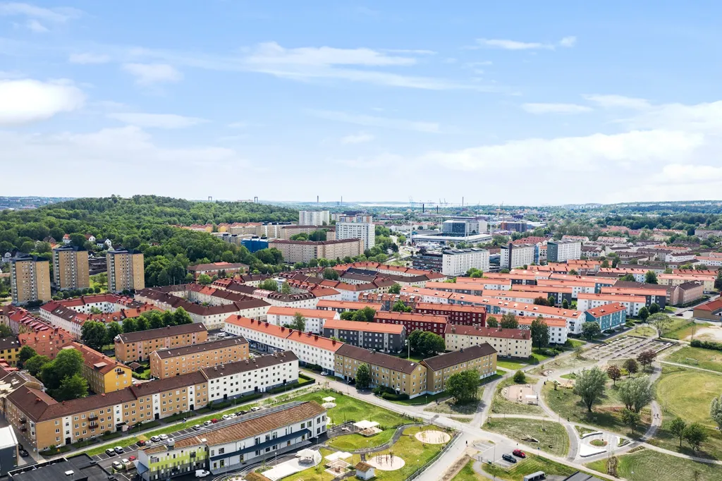 Vue aérienne - Apartment with New Bathroom in Central Göteborg